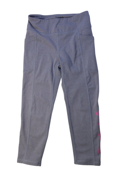 A Grey Leggings from Reebok in size 6T for girl. (Front View)