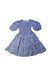 A Blue Long Sleeve Dresses from Seed in size 7Y for girl. (Front View)