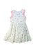 A White Sleeveless Dresses from Petit Bateau in size 6T for girl. (Back View)