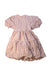 A Beige Short Sleeve Dresses from Seed in size 6T for girl. (Back View)