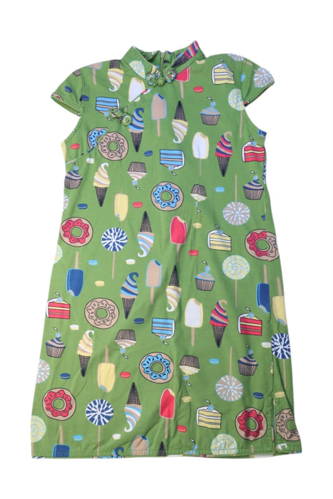 A Multicolour Short Sleeve Dresses from Chouchou Chic in size 7Y for girl. (Front View)