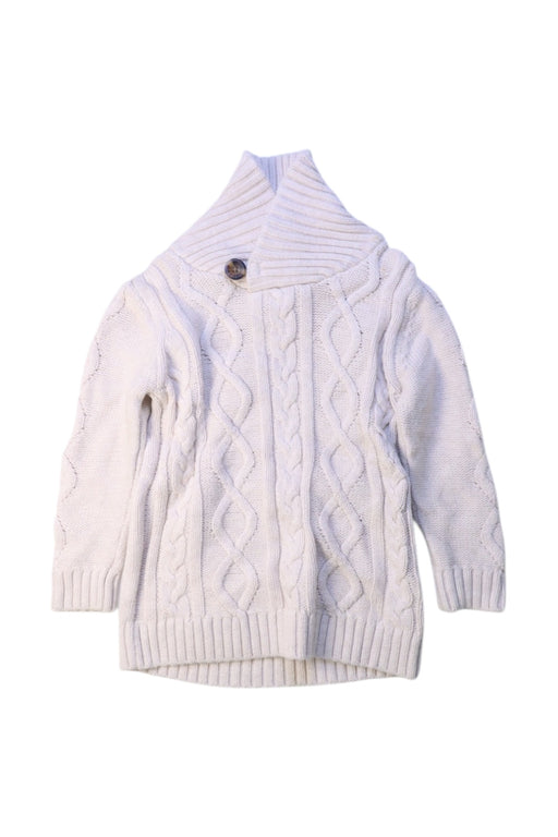 A White Knit Sweaters from Seed in size 3T for neutral. (Front View)