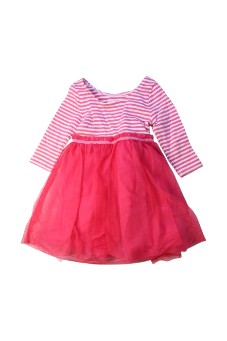 A Pink Long Sleeve Dresses from Boden in size 3T for girl. (Back View)
