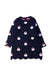 A Navy Long Sleeve Dresses from Jacadi in size 3T for girl. (Front View)
