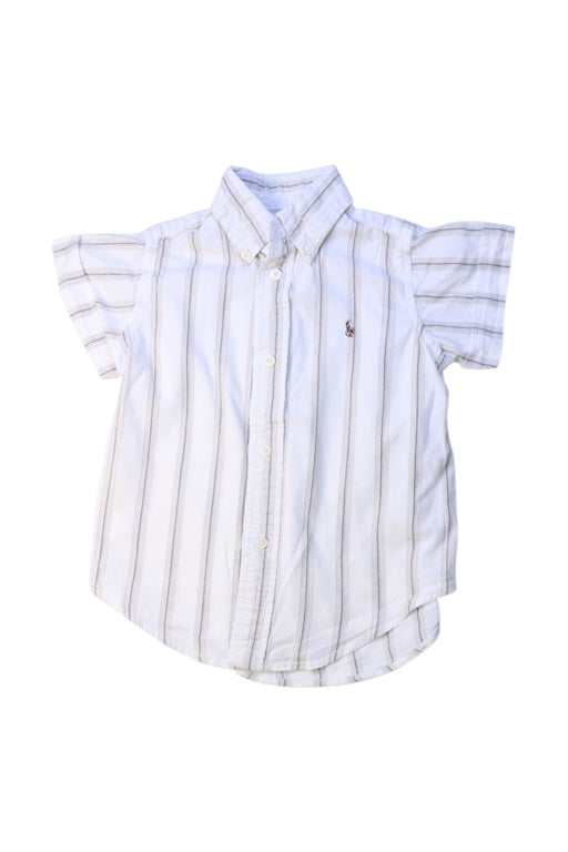 A White Short Sleeve Shirts from Ralph Lauren in size 3T for boy. (Front View)