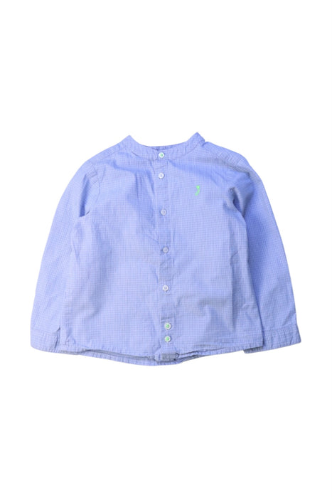 A Blue Long Sleeve Shirts from Jacadi in size 3T for boy. (Front View)