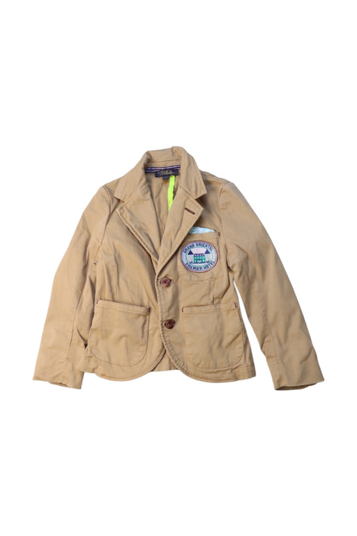 A Beige Blazers from Velveteen in size 3T for boy. (Front View)
