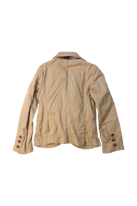 A Beige Blazers from Velveteen in size 3T for boy. (Back View)