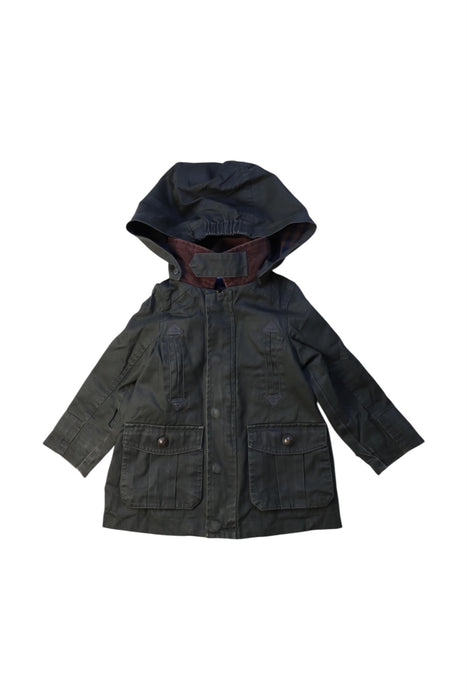 A Green Coats from Jacadi in size 2T for boy. (Front View)