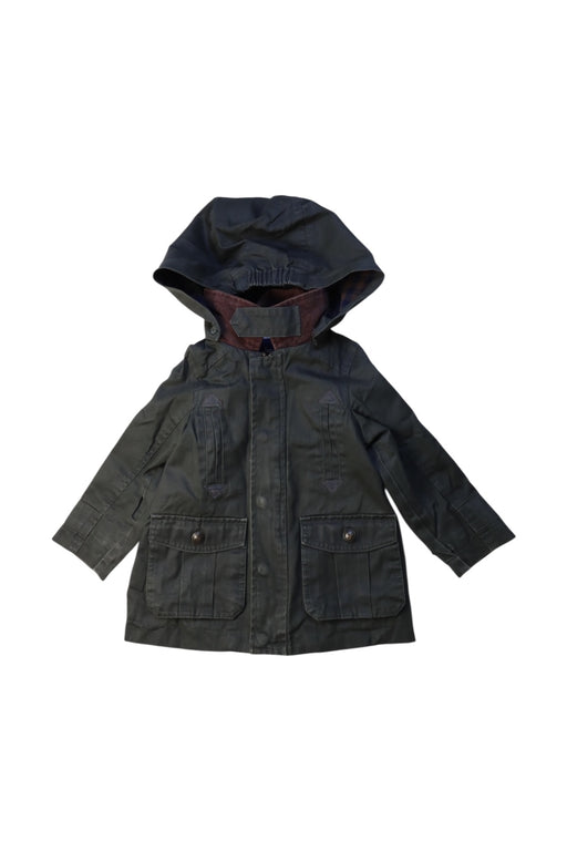A Green Coats from Jacadi in size 2T for boy. (Front View)