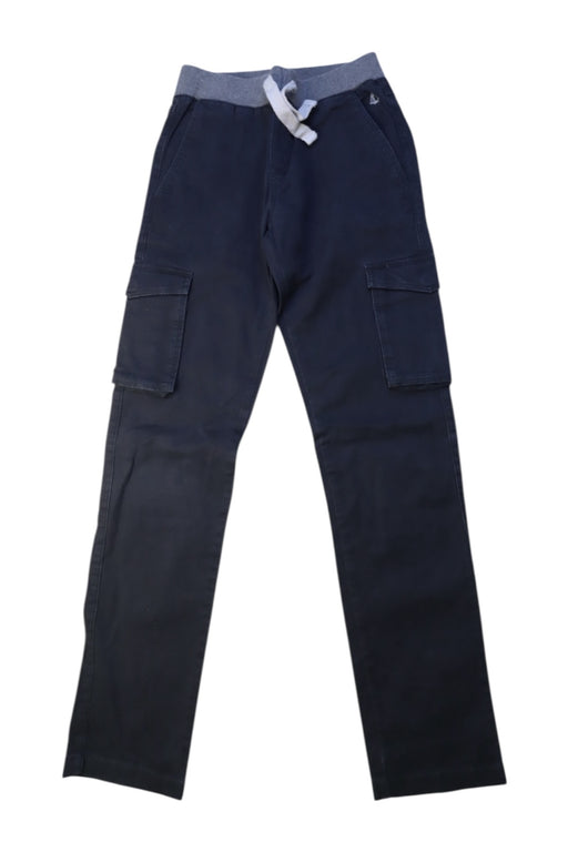 A Navy Casual Pants from Petit Bateau in size 10Y for boy. (Front View)