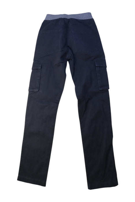 A Navy Casual Pants from Petit Bateau in size 10Y for boy. (Back View)
