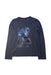 A Blue Long Sleeve T Shirts from IKKS in size 12Y for boy. (Front View)
