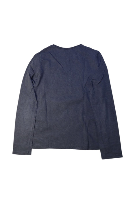 A Blue Long Sleeve T Shirts from IKKS in size 12Y for boy. (Back View)