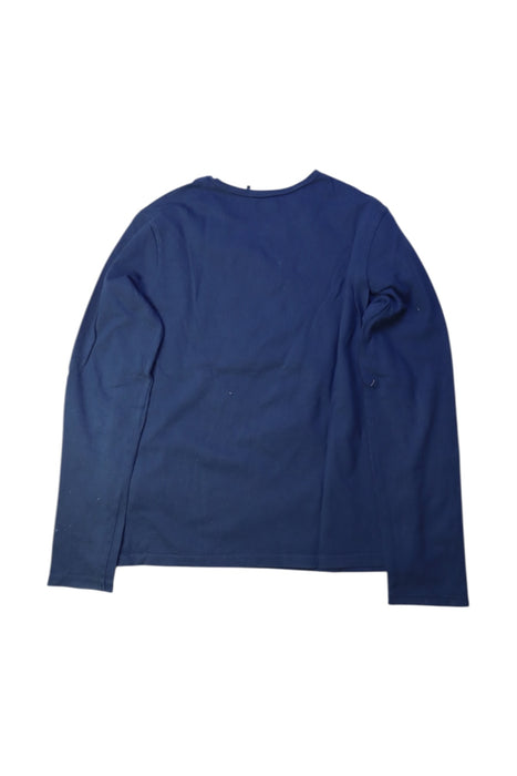 A Navy Long Sleeve T Shirts from IKKS in size 12Y for boy. (Back View)