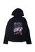A Black Hooded Sweatshirts from IKKS in size 12Y for boy. (Front View)