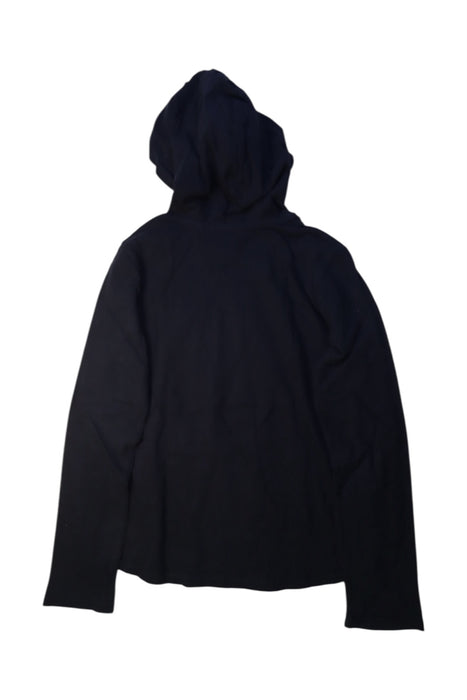 A Black Hooded Sweatshirts from IKKS in size 12Y for boy. (Back View)