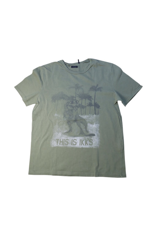 A Green Short Sleeve T Shirts from IKKS in size 14Y for boy. (Front View)