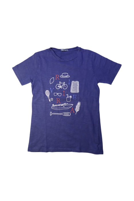 A Blue Short Sleeve T Shirts from Bonpoint in size 12Y for boy. (Front View)