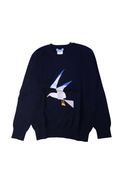 A Navy Knit Sweaters from Jacadi in size 10Y for boy. (Front View)