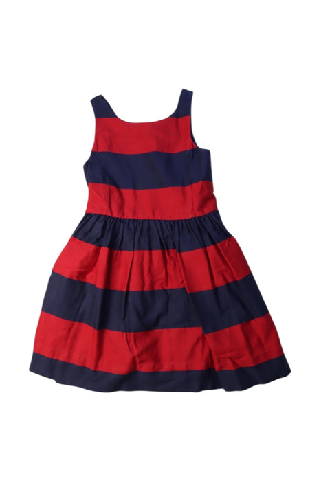A Red Sleeveless Dresses from Polo Ralph Lauren in size 4T for girl. (Front View)