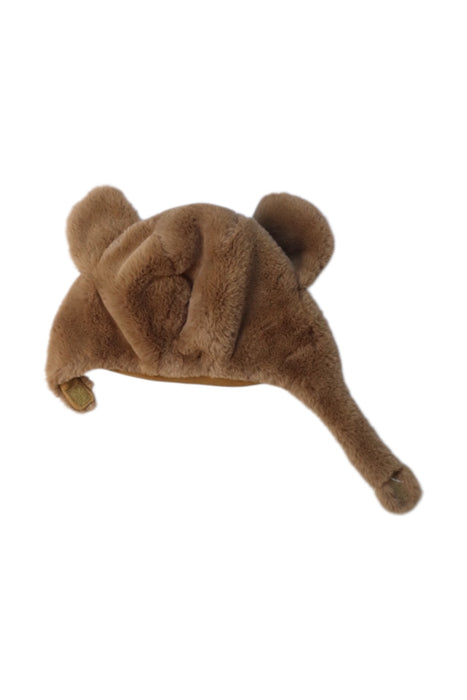 A Brown Winter Hats from Moulin Roty in size 3T for neutral. (Back View)