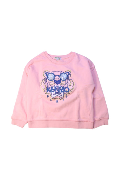 A Pink Crewneck Sweatshirts from Kenzo in size 6T for girl. (Front View)