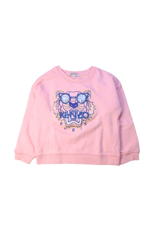 A Pink Crewneck Sweatshirts from Kenzo in size 6T for girl. (Front View)