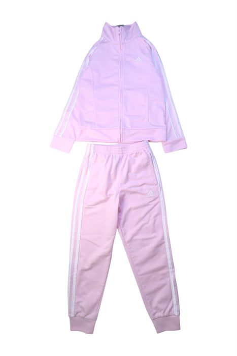 A Pink Pants Sets from Adidas in size 6T for girl. (Front View)