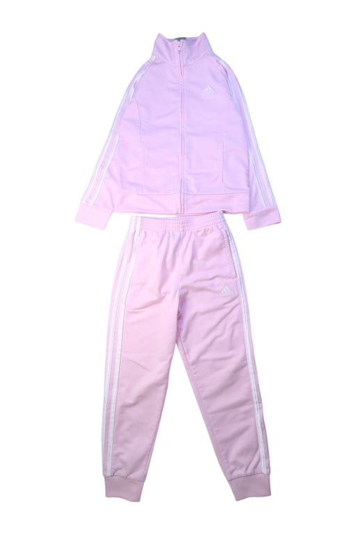 A Pink Pants Sets from Adidas in size 6T for girl. (Front View)
