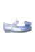 A Silver Flats from Mini Melissa in size 5T for girl. (Front View)