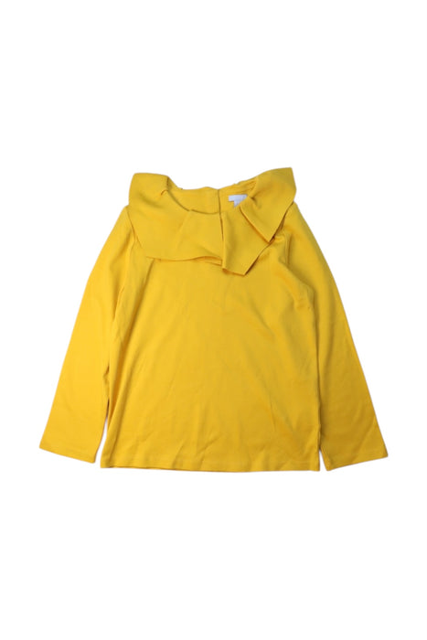 A Yellow Long Sleeve Tops from COS in size 6T for girl. (Front View)