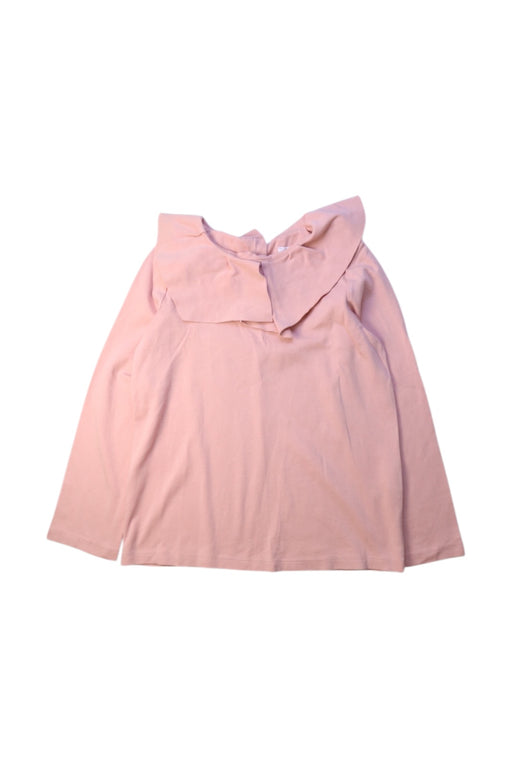 A Pink Long Sleeve Tops from COS in size 6T for girl. (Front View)