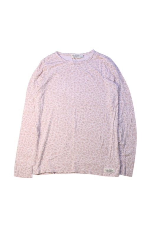 A Pink Long Sleeve Tops from MarMar in size 6T for girl. (Front View)