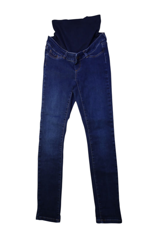 A Navy Jeans from Seraphine in size Maternity-S for maternity. (Front View)