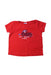 A Red Short Sleeve T Shirts from Petit Bateau in size 3T for boy. (Front View)