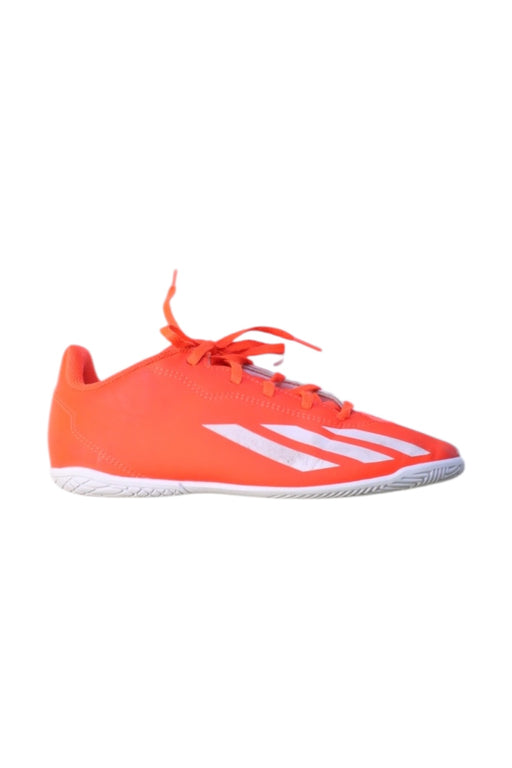 A Orange Cleats/Soccer Shoes from Adidas in size 11Y for neutral. (Front View)