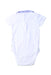 A White Short Sleeve Bodysuits from Jacadi in size 6-12M for boy. (Back View)
