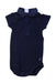 A Navy Short Sleeve Bodysuits from Petit Bateau in size 6-12M for boy. (Front View)