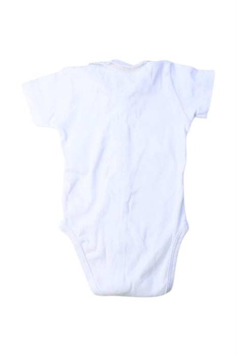 A White Short Sleeve Bodysuits from Petit Bateau in size 6-12M for boy. (Back View)