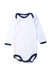 A White Long Sleeve Bodysuits from Petit Bateau in size 6-12M for boy. (Front View)