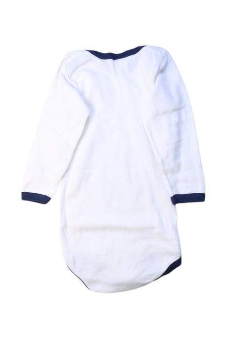 A White Long Sleeve Bodysuits from Petit Bateau in size 6-12M for boy. (Back View)