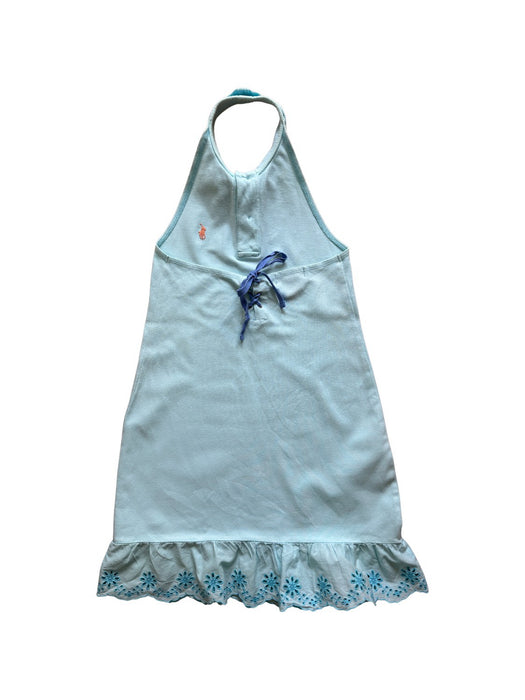A Blue Sleeveless Dresses from Ralph Lauren in size 8Y for girl. (Back View)
