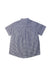 A Blue Short Sleeve Shirts from Le Petit Society in size 3T for boy. (Back View)
