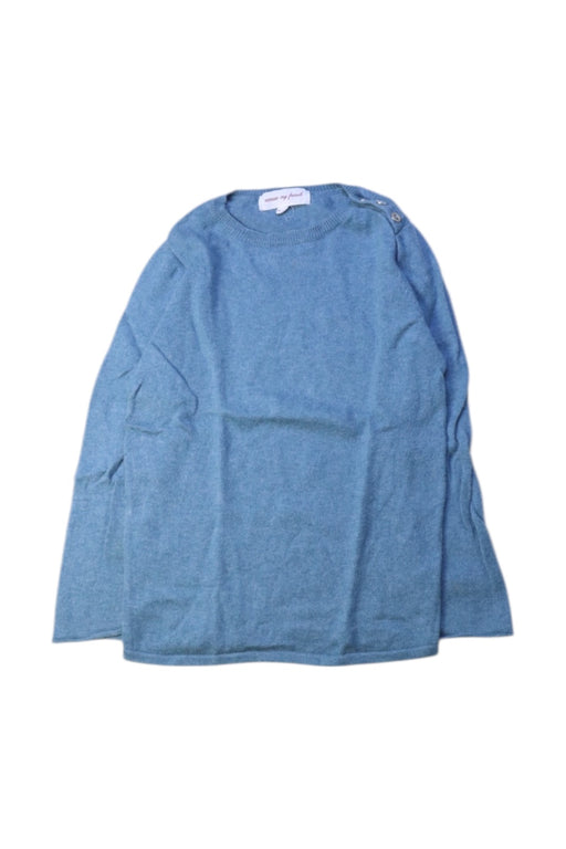 A Blue Long Sleeve Tops from Excuse My French in size 4T for neutral. (Front View)