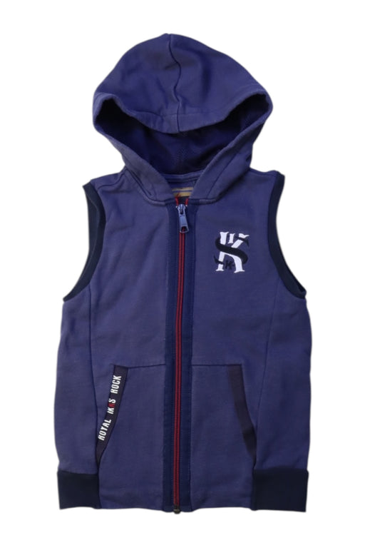 A Navy Outerwear Vests from IKKS in size 4T for neutral. (Front View)
