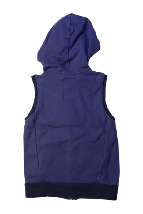 A Navy Outerwear Vests from IKKS in size 4T for neutral. (Back View)