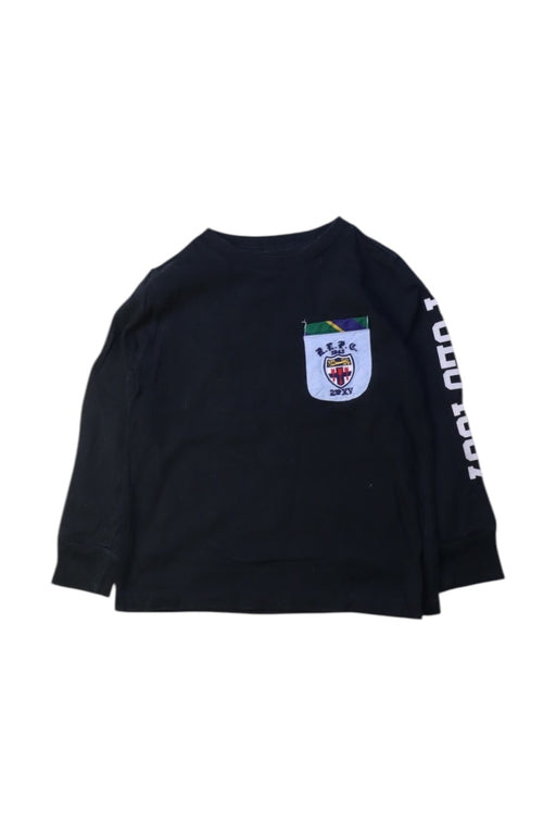A Black Long Sleeve T Shirts from Polo Ralph Lauren in size 3T for boy. (Front View)