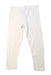 A White Leggings from Petit Bateau in size 3T for girl. (Front View)