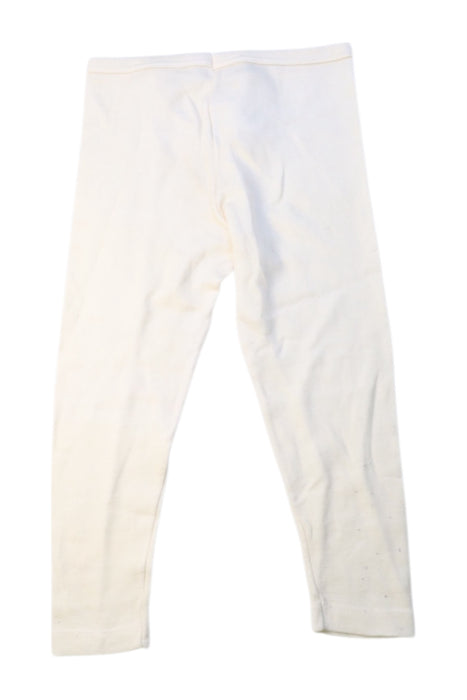 A White Leggings from Petit Bateau in size 3T for girl. (Back View)
